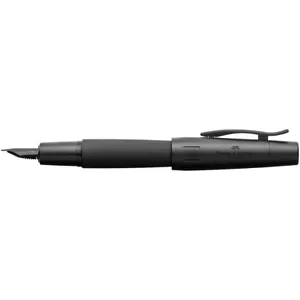 FABER-CASTELL e-motion Fountain Pen - Pure Black - NEW - Picture 1 of 4