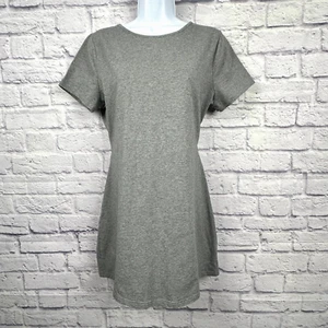 Mini Abito Maglia Lovers & Friends S Grigio Cravatta Schiena Manica Corta Elasticizzato Revolve - Foto 1 di 8