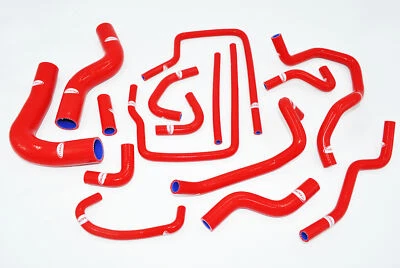 TT RACING Kit de manguera de radiador de silicona rojo para Subaru Impreza GC8 EJ20 STi WRX GT 9720 TTR