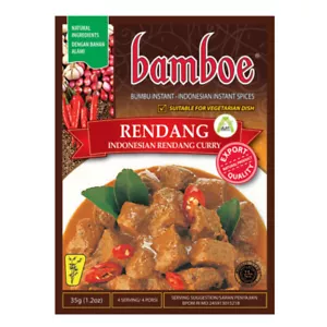 Bamboe Rendang Curry Authentic Indonesian Instant Cooking Seasoning 35g Halal - Picture 1 of 2