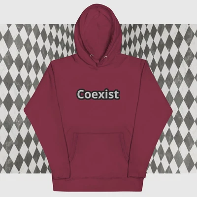 Sudadera con capucha unisex MISSION: Coexist Foto 1 de 4