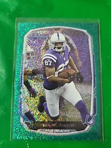 2013 Bowman Green Ice 01/50 Reggie Wayne #8 - Picture 1 of 3