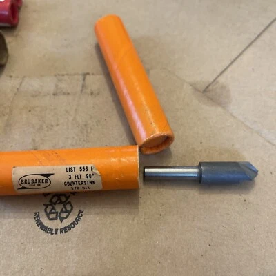 Brubaker 3 Flute 90 Degree Countersink 3/8” Diameter Used - Image 1 of 4