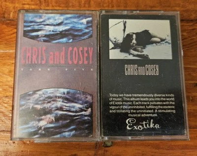 Rare Lot Of 2 Chris And Cosey Cassette Tapes Exotika/Take Five Canada Nettwerk  - Image 1 of 3