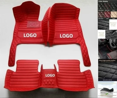 Car Floor Carpets For Mitsubishi ALL Models Luxury Custom Waterproof PU Leather - Image 1 of 4