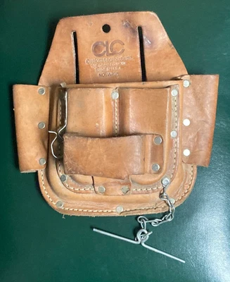 CLC W438 Custom LeatherCraft 6 Bolsillos Cuero Electricista Herramienta Cinturón Bolsa con Clip Foto 1 de 2