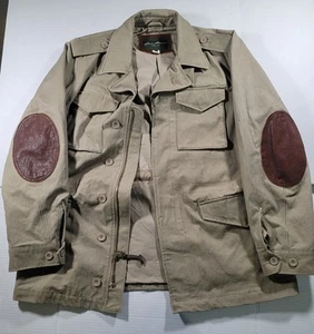 Vintage Eddie Bauer Explorer Field Expedition Jacket Leather Men's L Excellent - Picture 1 of 11