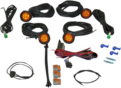 Custom Dynamics Front Rear Amber LED Universal Atv Utv Off road Turn Signal Kit - Image 1 of 4