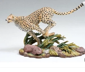 Estatuilla de porcelana guepardo 2005 escultura DUMA interior del hogar 1470405 RARA 🚨fotos - Imagen 1 de 7