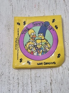 Vintage 1989 The Simpsons Vinyl Kunststoff Geldbörse Spielzeug Neuheit Cartoon TV Show Merch - Bild 1 von 6