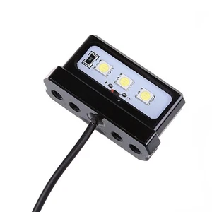 12V Universal CNC Aluminum Motorcycle White Number License Plate Light LED B - Picture 1 of 9