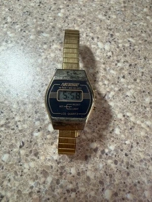 RELOJ NELSONIC VINTAGE LCD RELOJ NELSONIC ACERO INOXIDABLE Probado ¡Funciona! Foto 1 de 4