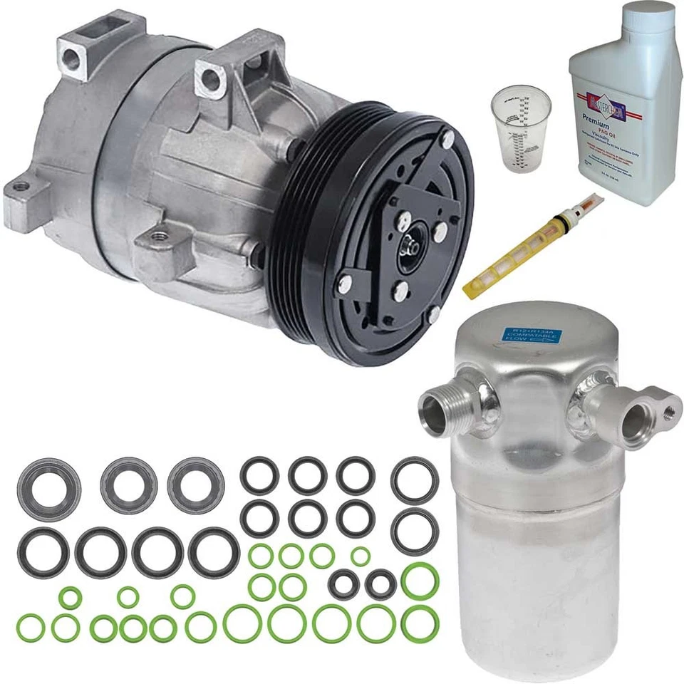 Compresor de aire acondicionado Omega para Chevrolet Malibu 1997 1998 1999 con kit de reparación de aire acondicionado TCP Foto 1 de 1