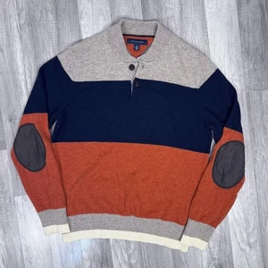 Suéter Tommy Hilfiger Para Hombres Corderos a Rayas Mezcla de Lana Talla Grande Preppy Academia - Imagen 1 de 6