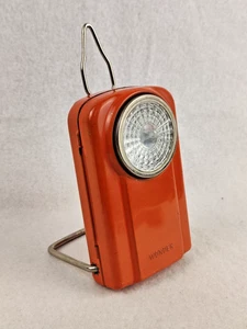 Lampada Wonder vintage torcia arancione lampada da tasca made in France lampada in metallo rara - Foto 1 di 9