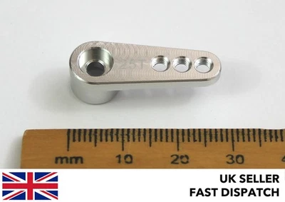 Silber Servohupe/Arm 25 Zähne/Zahn 25T Aluminium für Futaba RC Buggy/Flugzeug - Bild 1 von 4