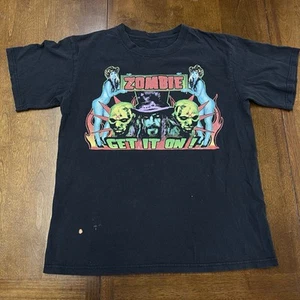 Rob Zombie Get It On! Vintage T-shirt Y2K Size Medium Featuring Sheri Moon - Picture 1 of 8
