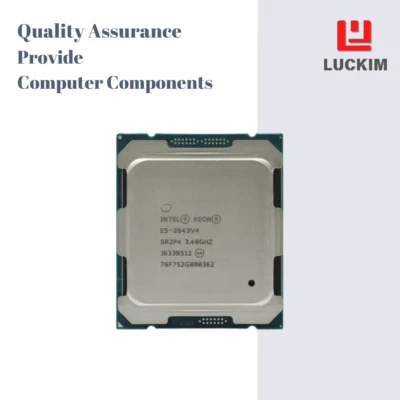 ЦП Intel Xeon E5-2643V4 - гнездо LGA 2011-3 6 ядер 12 потоков 3,4 ГГц 25 МБ L3 C - Изображение 1 из 4