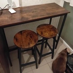 Breakfast Bar Table And Stools Kitchen Dining Room Furniture Set Industrial - Picture 1 of 3