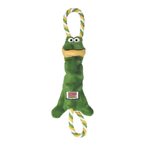 Kong Dog Tugger Knot Frog Medium Large Interactive Tugging Shake Dog Toy Fetch - Picture 1 of 14