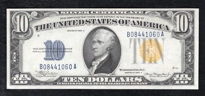 FR. 2309 1934-A $10 “NORTH AFRICA” SILVER CERTIFICATE NOTE GEM UNCIRCULATED (C) - Image 1 of 2