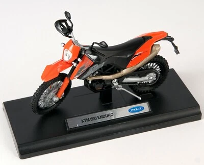 BLITZ VERSAND KTM 690 Enduro orange Welly Motorrad Modell 1:18 NEU & OVP - Bild 1 von 2