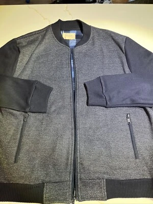 BOSTON TRADERS MEN'S FULL ZIP FLEECE LINED BOMBER JACKET NAVY 2XL Full Zip Heavy - Image 1 of 4