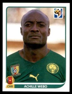 Panini World Cup 2010 - Achille Webo Cameroun No. 409