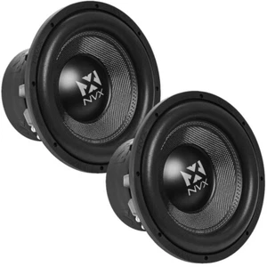 2) NVX VCW122 12" 1000W RMS VC-Series Dual 2-ohm Car Audio Subwoofers - Picture 1 of 13