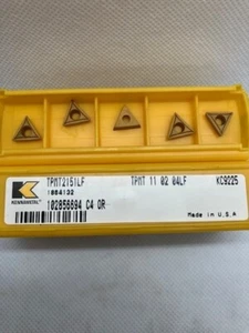 KENNAMETAL Screw-On Inserts TPMT 110204LF KC9225 TPMT2151LF (Pack of 5) - Picture 1 of 1