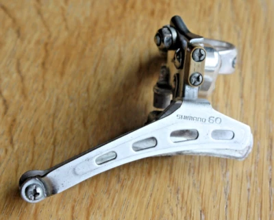 Vtg Shimano 60 Front Double Derailleur Early 600 Series/Ultegra 28.6mm Road Race - Image 1 of 4