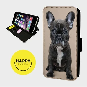 FRENCHIE BULLDOGGE WELPEN PFOTEN - Kunstleder Klapp Handy Hülle Cover - iPhone/Samsung - Bild 1 von 5