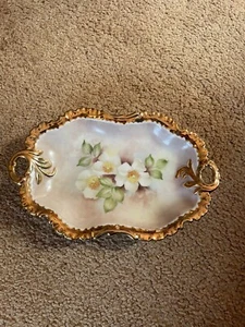 Vintage Hand Painted Single Rose Dish (Kate Campbell 1982 ) - Bild 1 von 7
