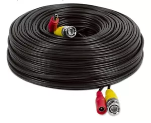 125ft BNC Cable, CCTV Wire-Video&Power for Security Cam, DVR, HDCVI/HDTVI/Analog - Picture 1 of 5