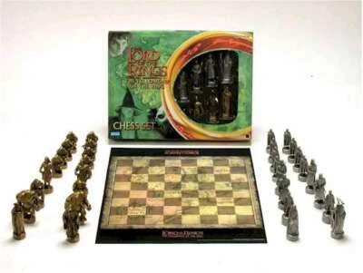 2002 The Lord of the Rings FOTR 国际象棋套装替换零件/零件 - 可选择 — 第 1/3 张图片