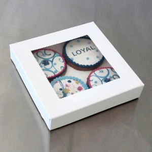 BULK 100pk Biscuit Box 6x6x1in - Picture 1 of 1
