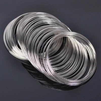 200 Loops Stainless Silver Memory Wire Bracelet/Bangle DIY Bracelet 0.6x60mm - Image 1 of 4