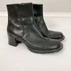 Y2K TIMBERLAND Size 8.5 Black Leather ALYSE Lug Boots Chunky Platform Women’s