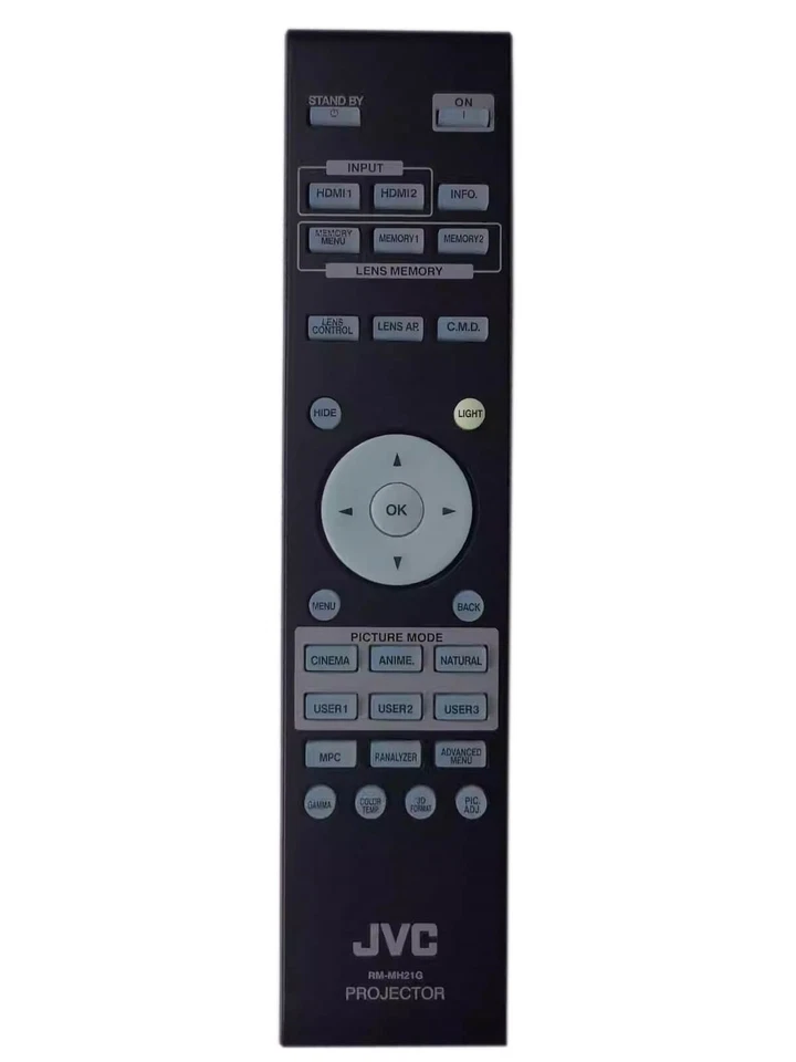 Original  RM-MH21G JVC Projector Remote Control - Image 1 of 1