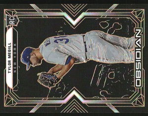 2022 Panini Chronicles Obsidian Electric Etch Orange #17 Tylor Megill /31