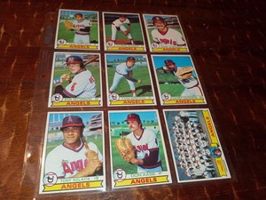 1979 Topps 14 Card Commons LA Angels Lot, Jim Fregosi, Don Aase, Dave Chalk 