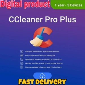 CCleaner Professional Plus 2025 Key 1 Year / 3 Devices⚡️FAST DELIVERY ⚡️ - Picture 1 of 1