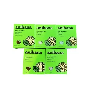 Lot of 5 ANIHANA Body Wash Bars Cucumber & Mint with Hemp seed oil - Picture 1 of 5