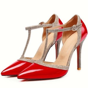 Zapatos de tacón de mujer rojos, Alto del tacón Alto (7,6-10 cm) | Compra  online en eBay