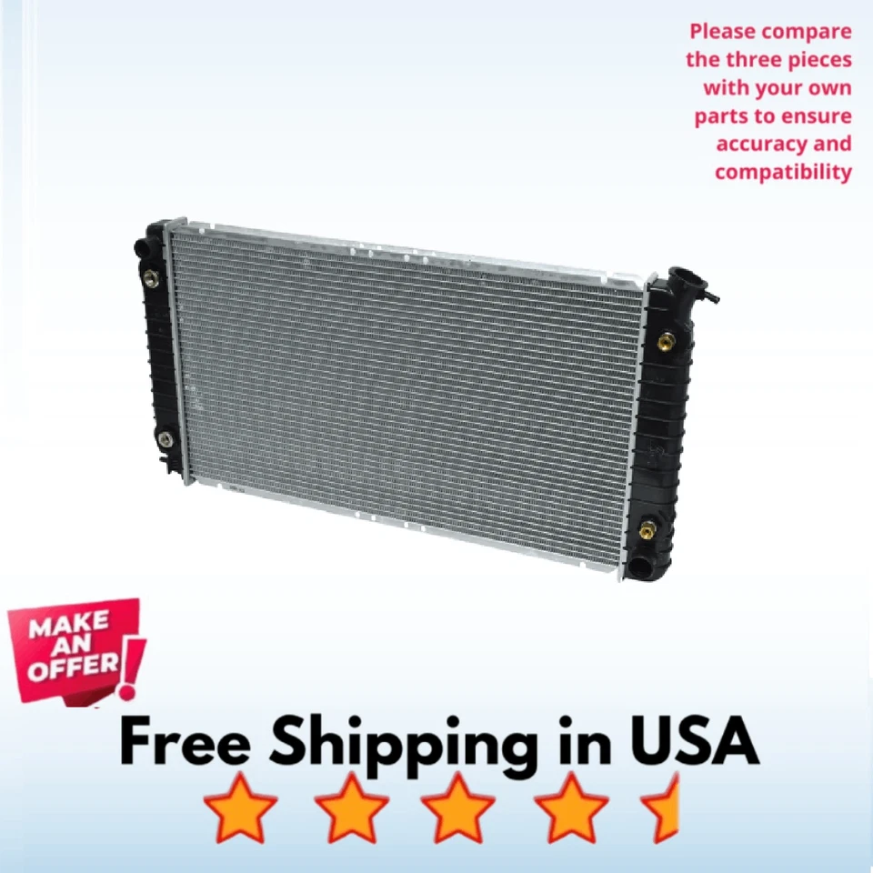 Radiator A/C Fit Oldsmobile 98 1991-1996, Pontiac Bonneville  1991-1996 - Image 1 of 1