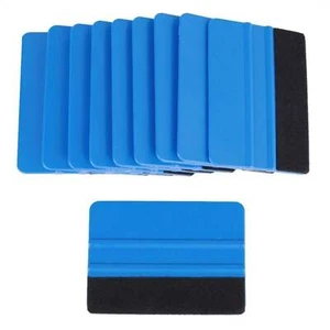 4 Pieces Applicator Decal Wrap Scraper Car Squeegee Soft Felt Edge Sticker Ruber - Picture 1 of 8