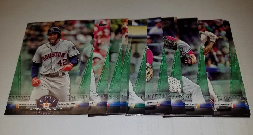 2018 Topps Series 1 & 2 Salute Green Parallel SP You Pick Blaster Pack Exclusive - Image 1 of 1