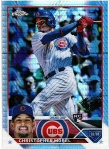 2023 TOPPS CHROME PRISM RERACTOR # 198 - CHRISTOPHER MOREL - ROOKIE - CUBS - Picture 1 of 2