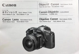Canon TS-E 24mm 2.8 Manual - Picture 1 of 1