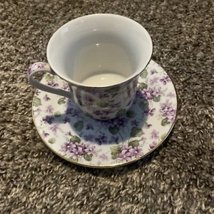 DARICE TEETASSE UND UNTERTASSE LILA VEILCHEN🌸 - Bild 1 von 4